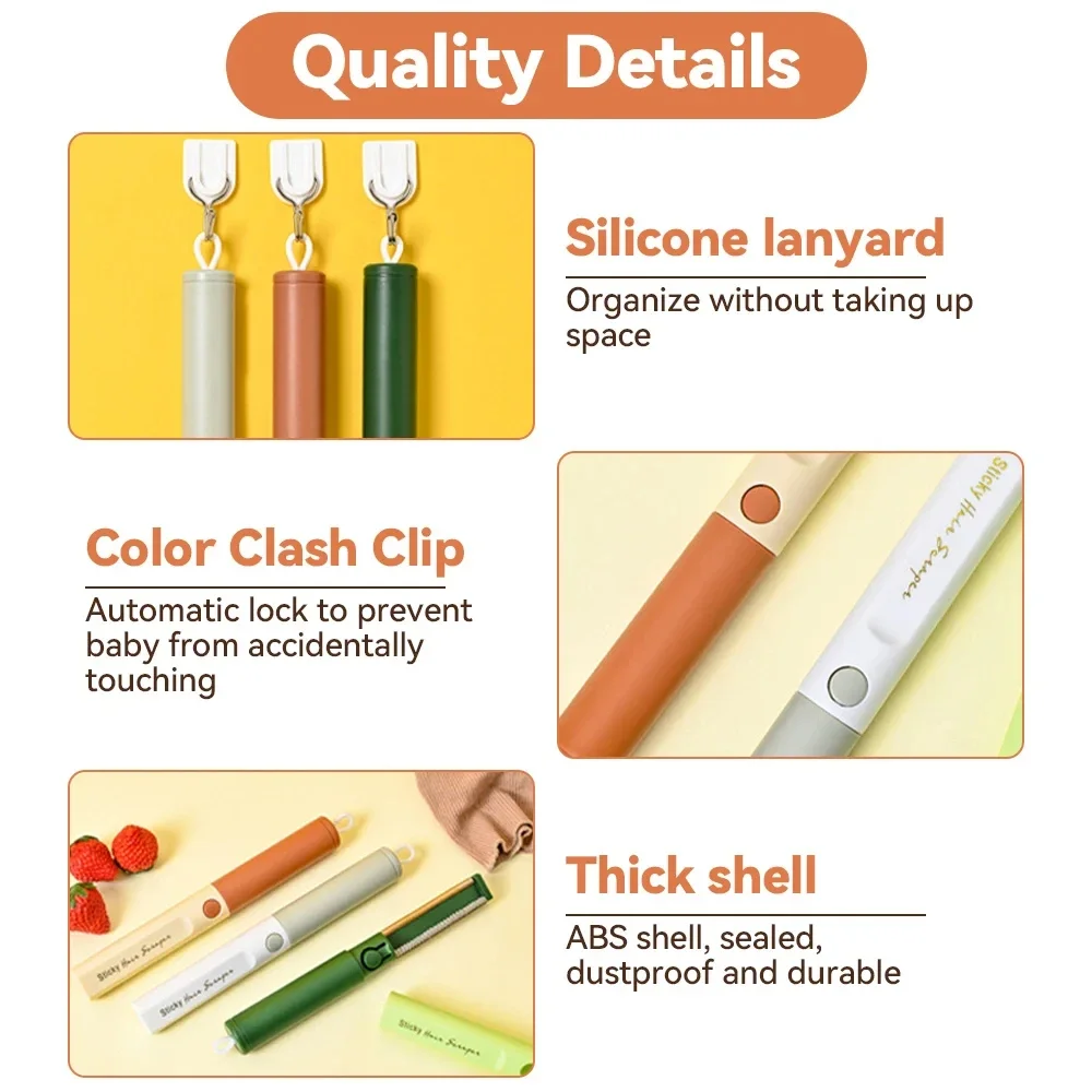3PCS Double-Side Lint Remover Portable Pet Hair Remover Brush Manual Fluff Remover Clothes Fuzz Fabric Shaver Carpet Brush
