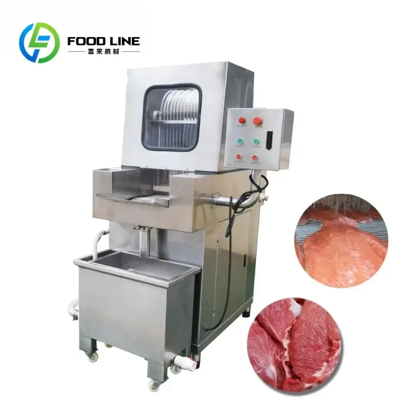 Factory Price Chicken Saline Injection Machine / Automatic Fish Brine Injector Machine / Meat Brine Injector Machine Customized