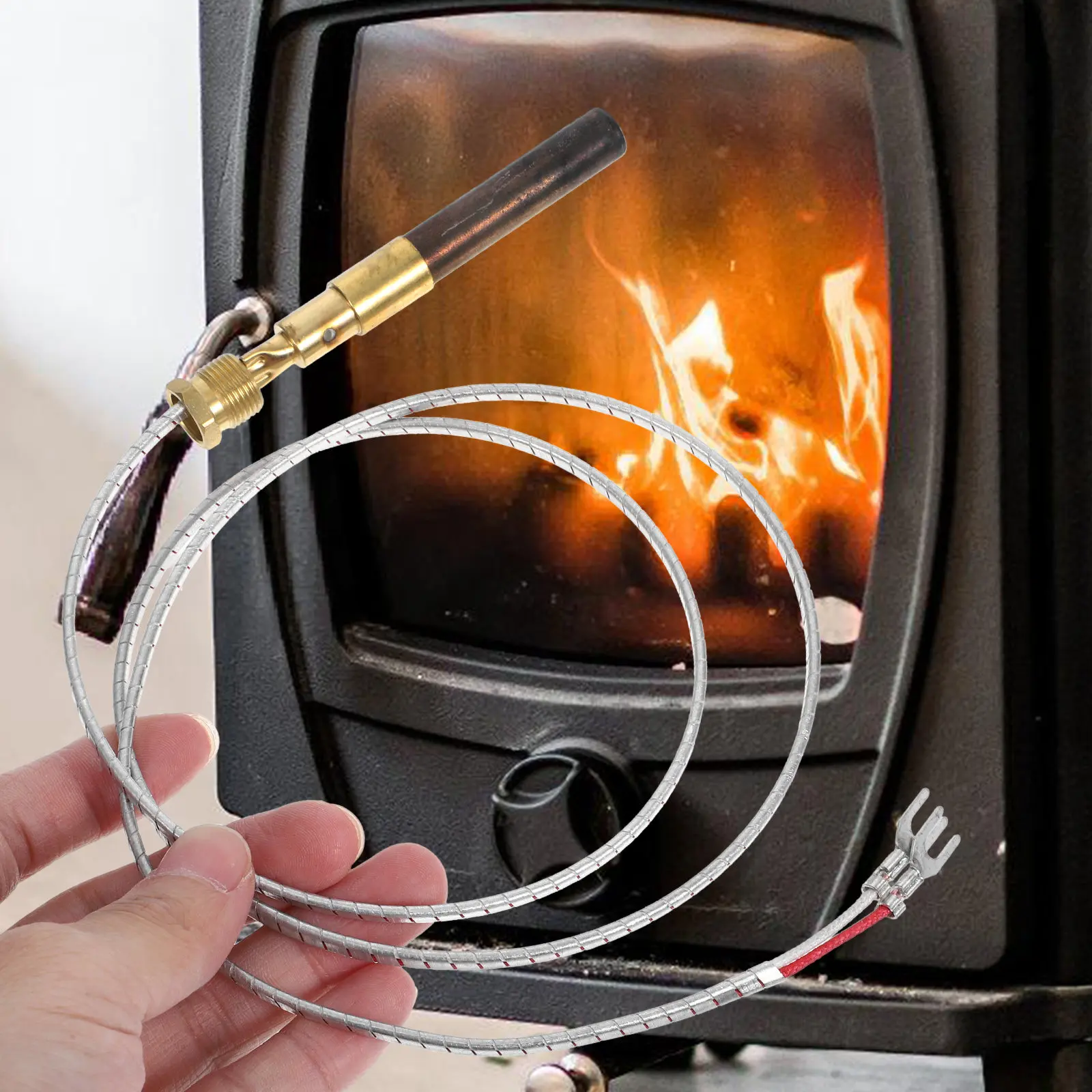 Thermopile Generator Cluster Thermocouple Aluminum Wire Replacement for Gas Water Heater Fireplace Fryer Oven Accessory