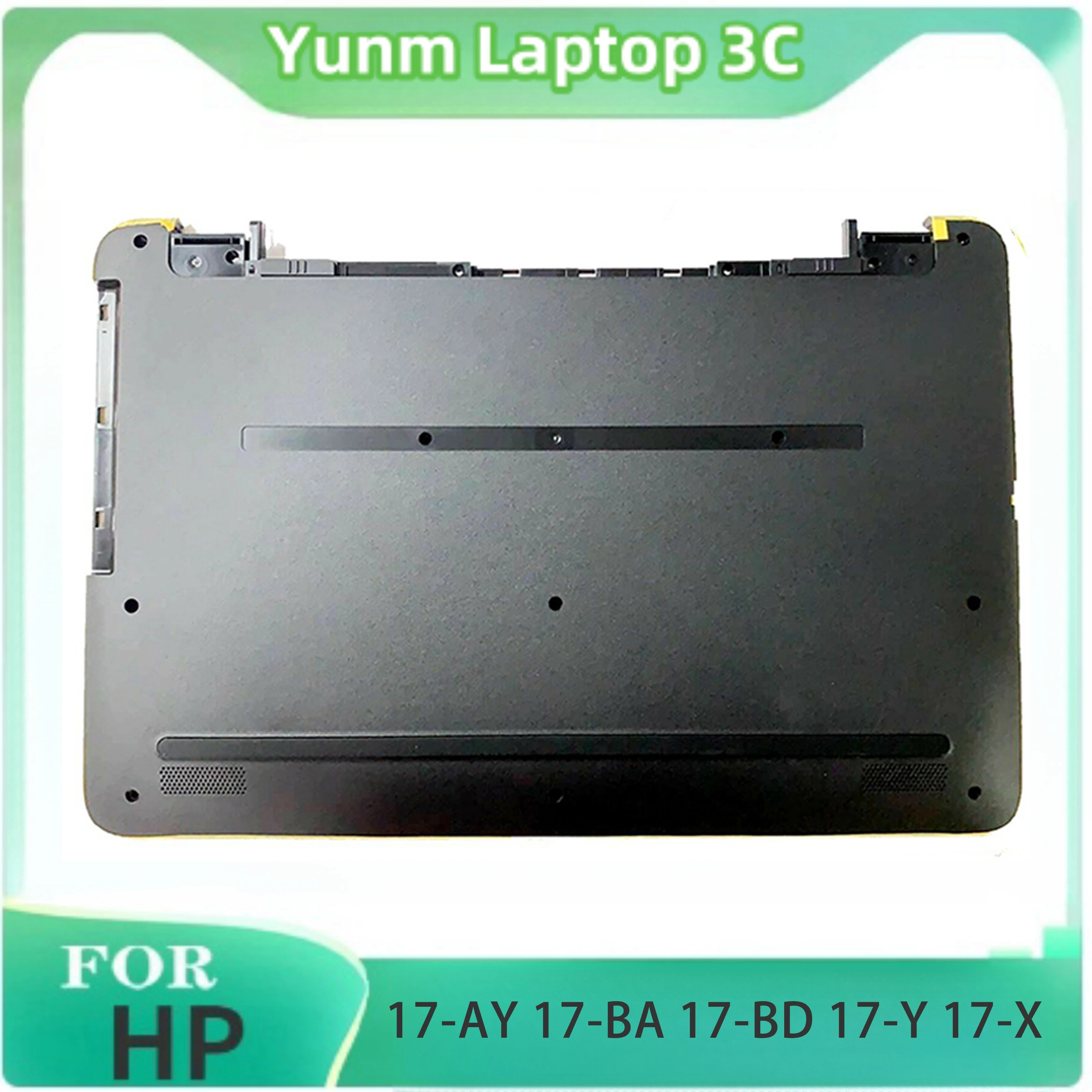 Capa traseira preta para laptop, gabinete de base de caixa inferior, HP 17-AY 17-BA 17-BD 17-Y 17-X 856601-001, novo e original