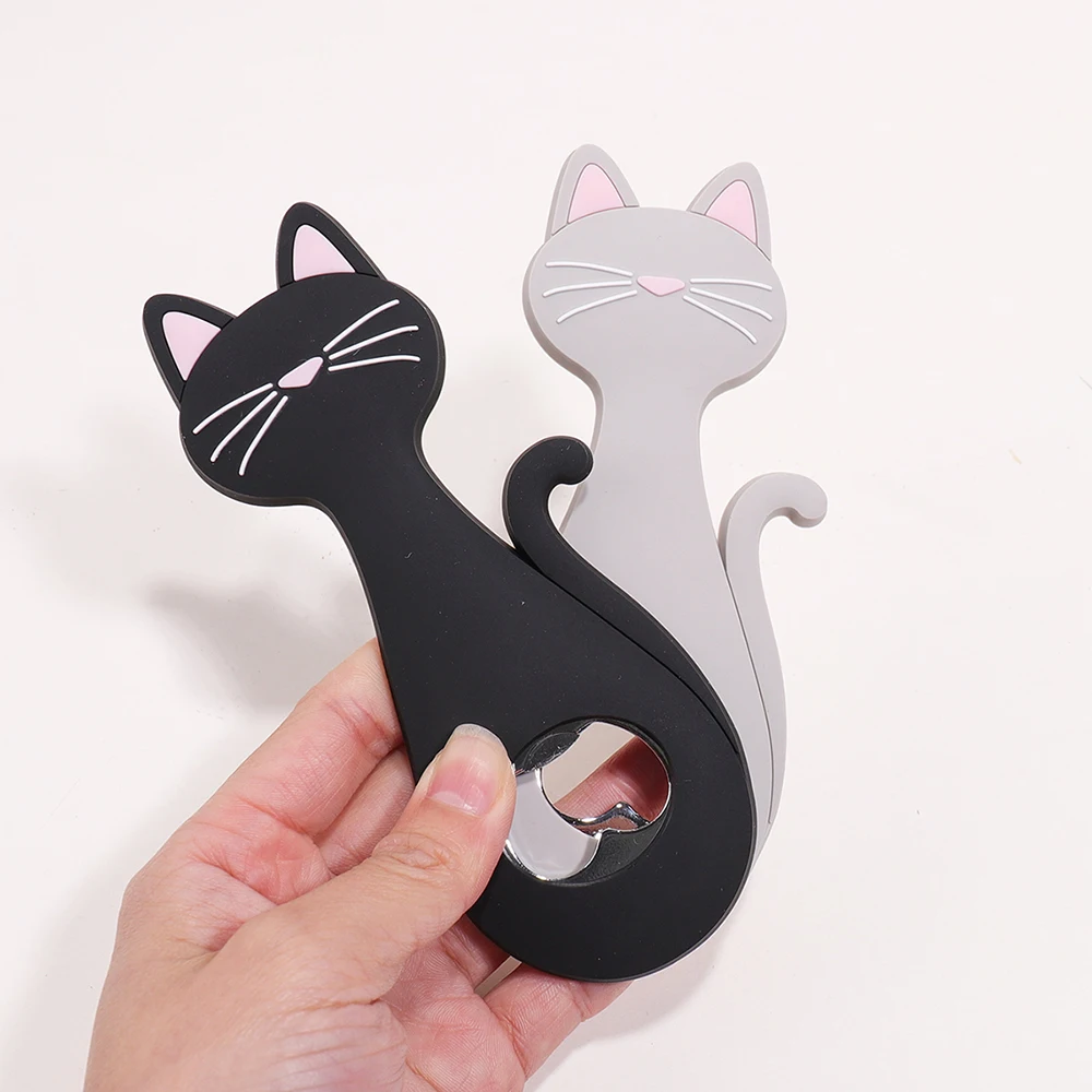 Cat Custom Name Beer Bottle Opener Customized Text Fridge Magnet Magnetic Laser Engraving Gift Personalized Name Bottle Opener - view 6