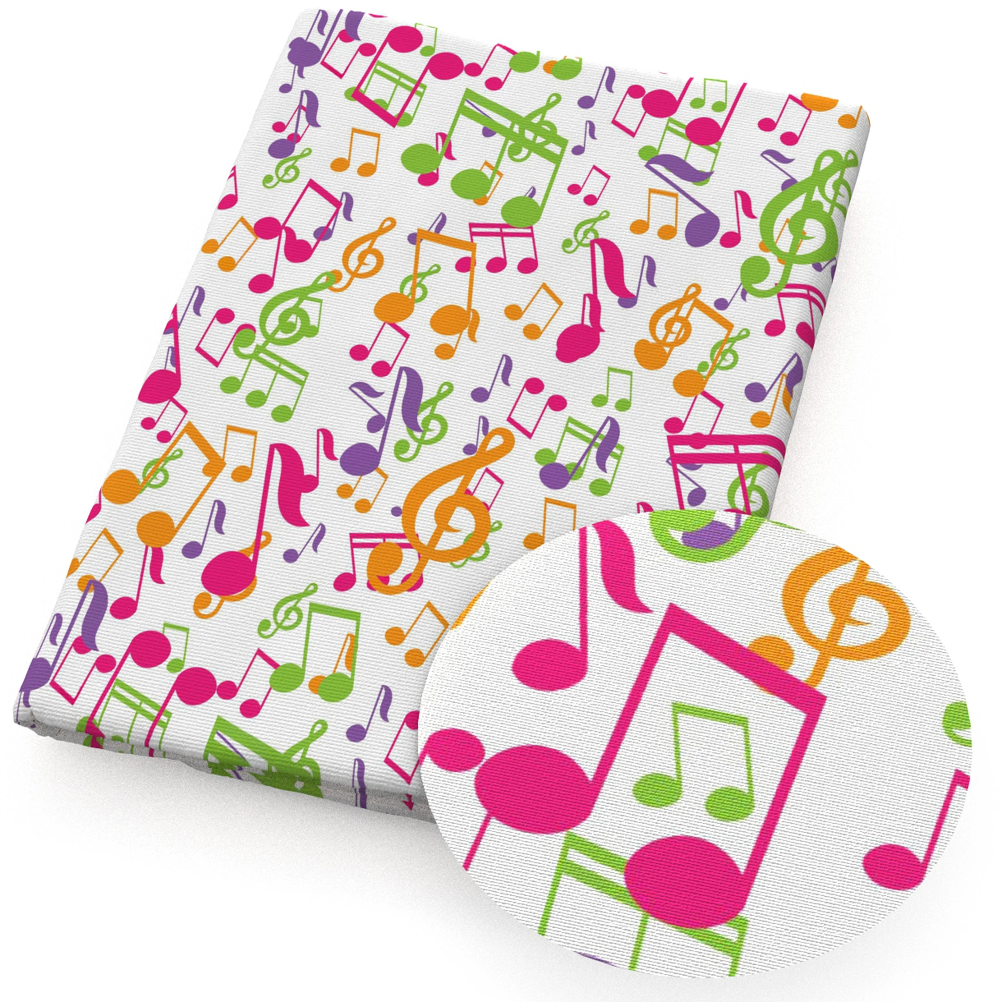 50*140cm Music Notes Printed Polyester Pure Cotton Fabric Material Patchwork Sewing Quilting Fabric Quilt Needlework,1Yc7436