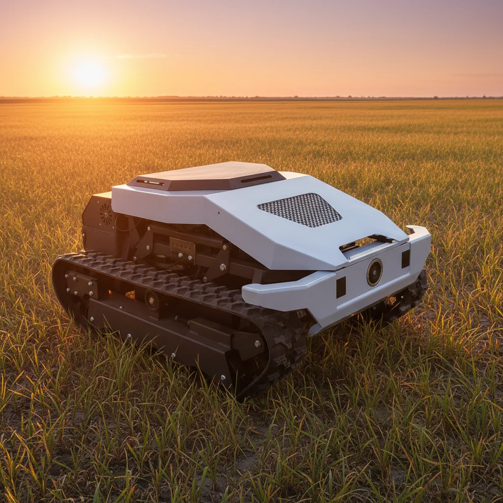 

Настраиваемая настраиваемая на дистанционное управление гусеничная газонокосилка-робот для стрижки травы на любой местности для сада и фермы