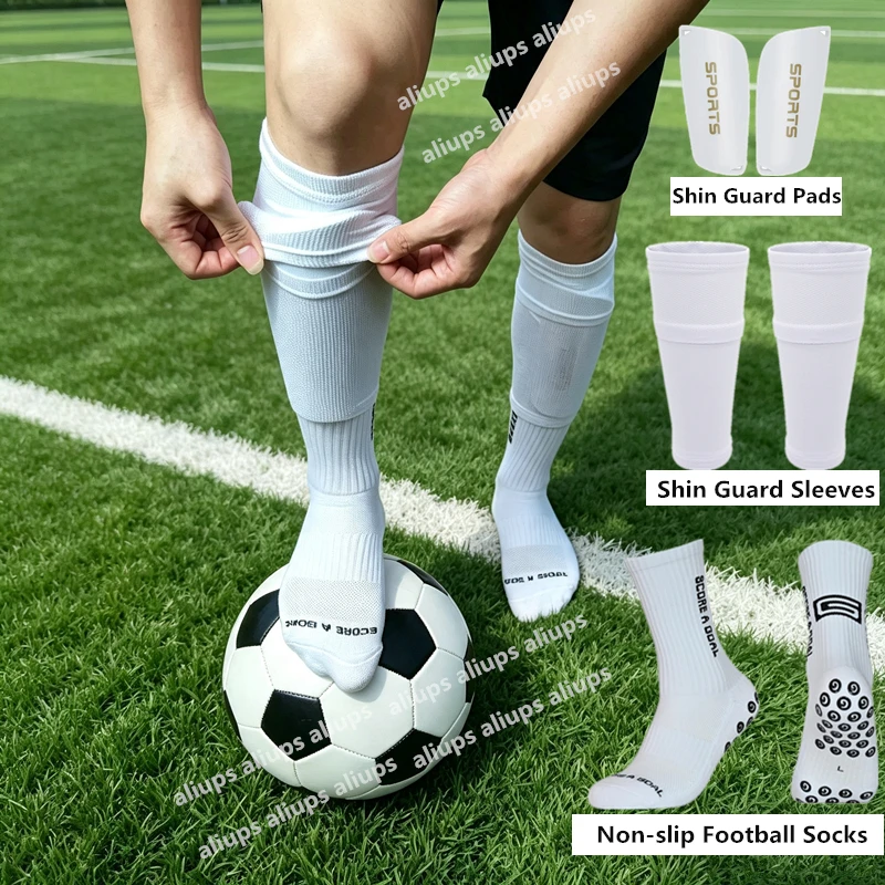 Breathable Shin Guard Sleeves Football Socks for sports training and competition Shin Guard Pad Sleeve
