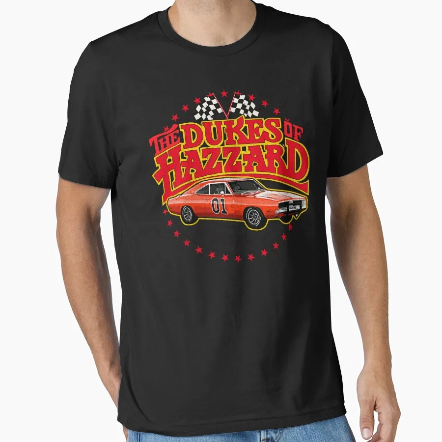

0405 General Lee 80s Retro movie Gift t shirt The Dukes Of Hazzard Graphic clothes All size Tops 100% cotton print tee S-6XL