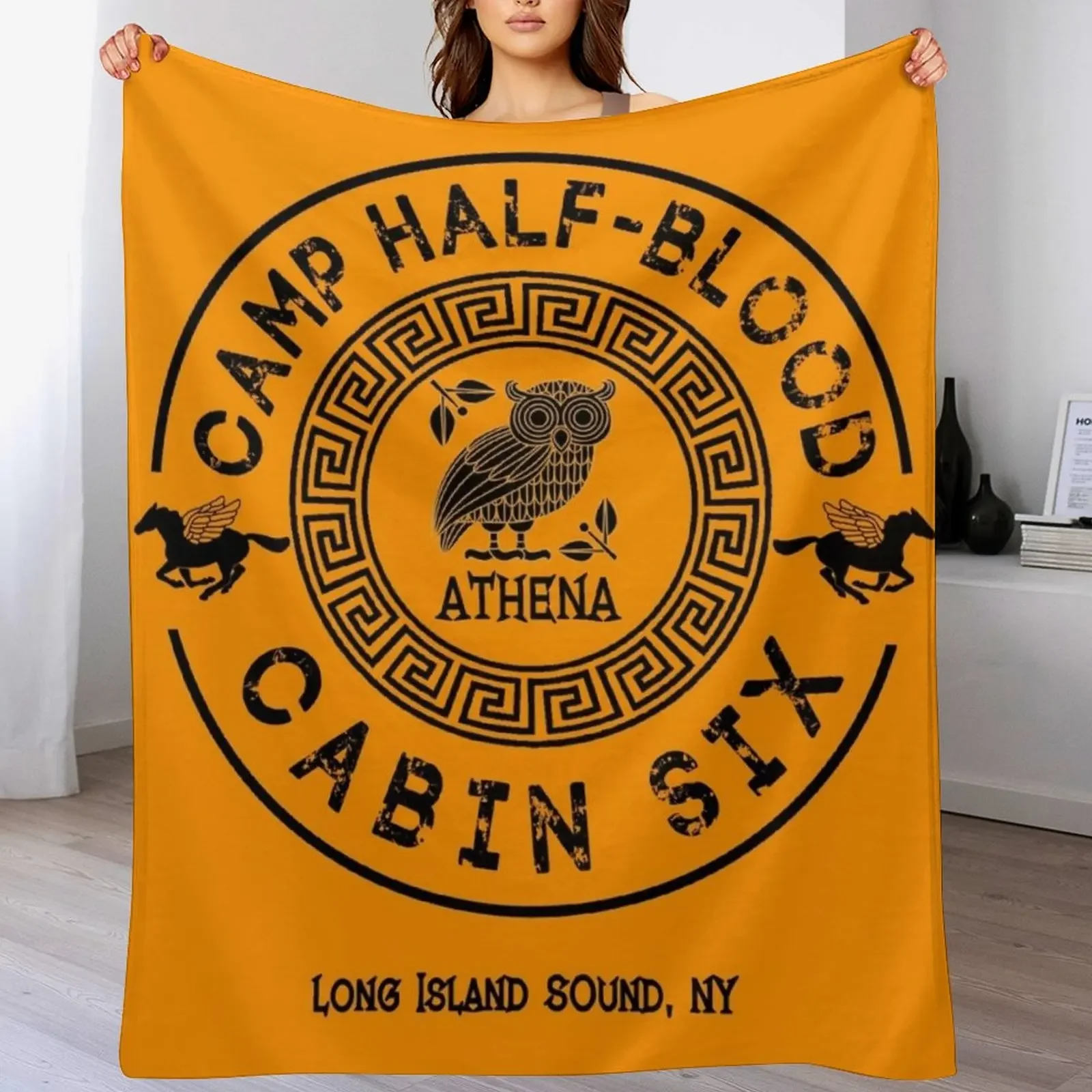 Cabin Six - Athena - Percy Jackson - Camp Half-Blood Throw Blanket Hairy For Baby Summer Beddings Designers Blankets