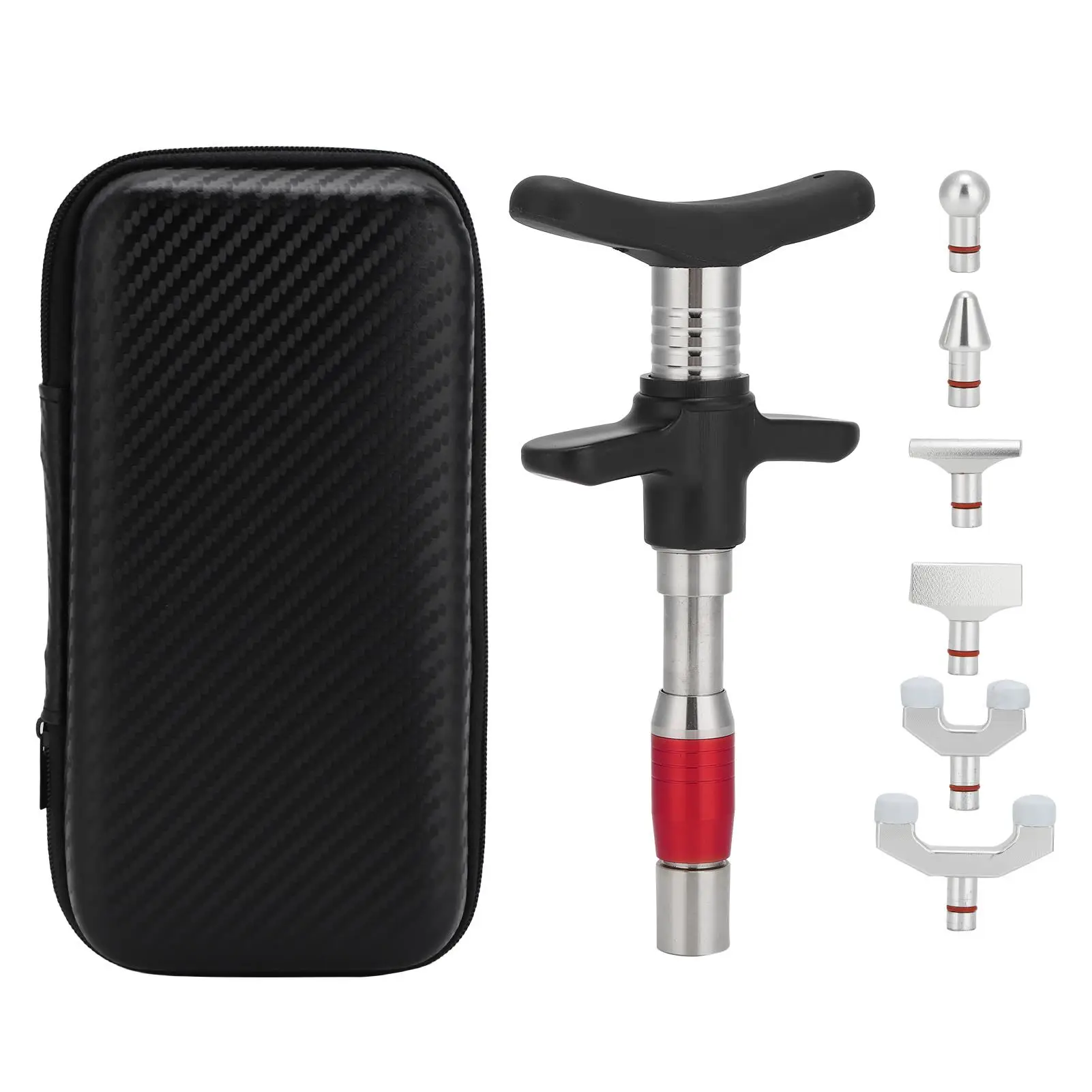 

Chiropractic Spine Massager Tool 10 Adjustable Levels 6 Heads Manual Therapy Vibrating Massage Set