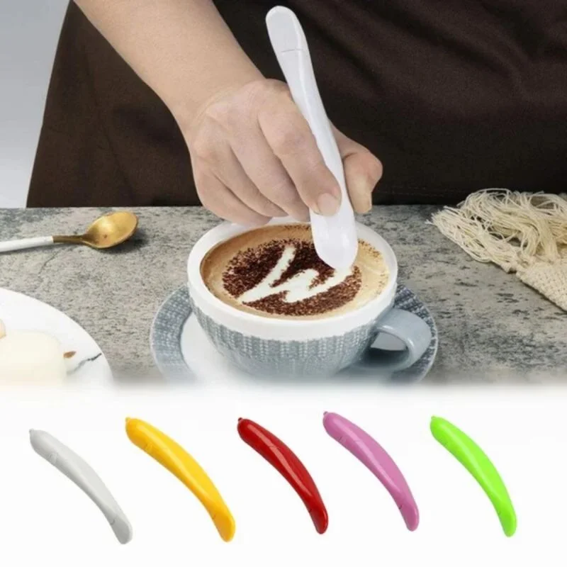 Electrical Latte Art Pen for Coffee Cake Carving Pen Baking Pastry Tools Flavouring PenCake Decorating Pen Coffee Decoration