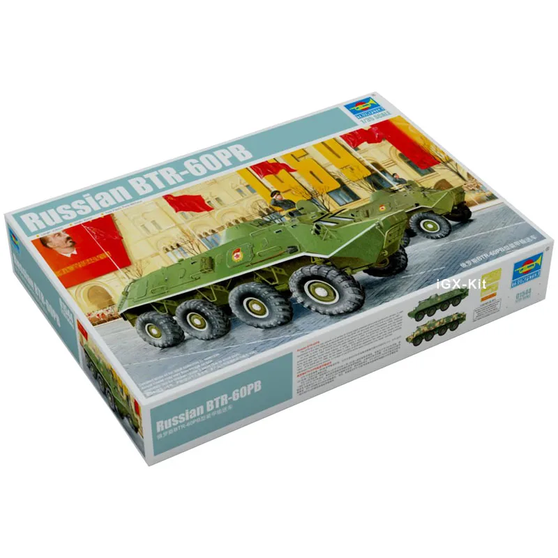 

Trumpeter 01544 1/35 Russian BTR-60PB BTR60 Armored Personnel Carrier Car Military Toy Gift Plastic Assembly Building Model Kit