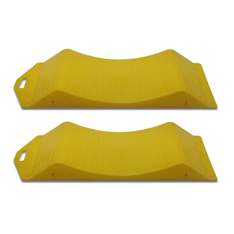 2Pc Tyre Ramp Saver Car Tire Protector Ramp Trailer Part Wheel Protection Device Tire Anti Slip Curved Ramp Tyre Saver