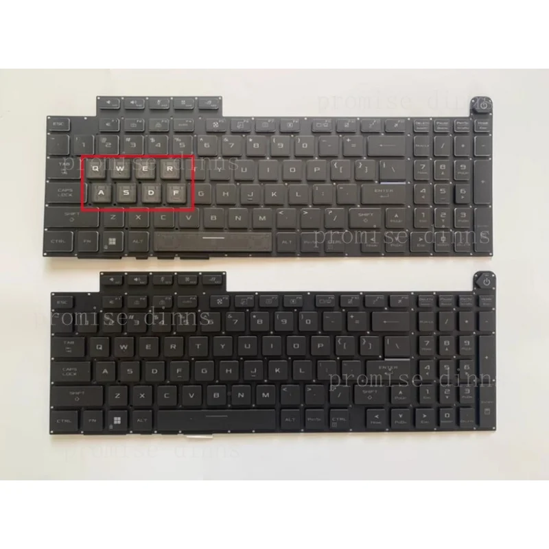 M   US keyboard For ASUS ROG Strix G814J G814JV G814JZ G814JI JU RGB Backlit 18