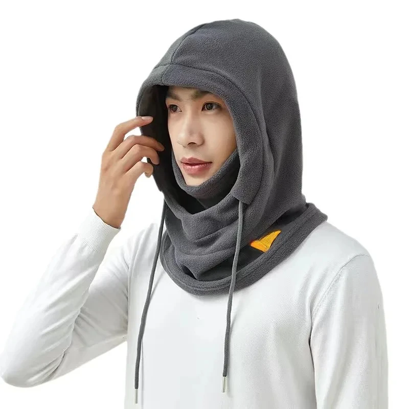 

Men Women One Piece Head Cover Neck Ear Protection Hat Cycling Cap Plush Fleece Scarf Beanie Winter Windproof Face Mask Headgear