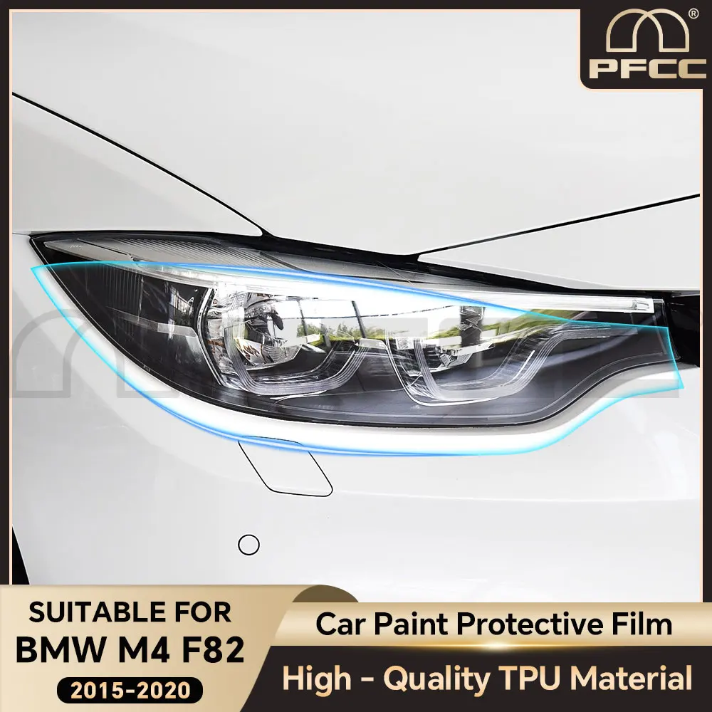 

Защитная пленка для автомобильной краски PFCC для BMW M4 F82 2015-2020, прозрачная пленка для автомобильных фар, зеркало заднего вида, прозрачная наклейка из ТПУ PPF