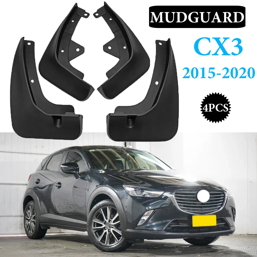 

For Mazda CX-3 2015-2021 CX3 CX 3 Car Mudguard anti-splash Front Rear Fender Accessories 2016 2017 2018 2019 2020 4PCS