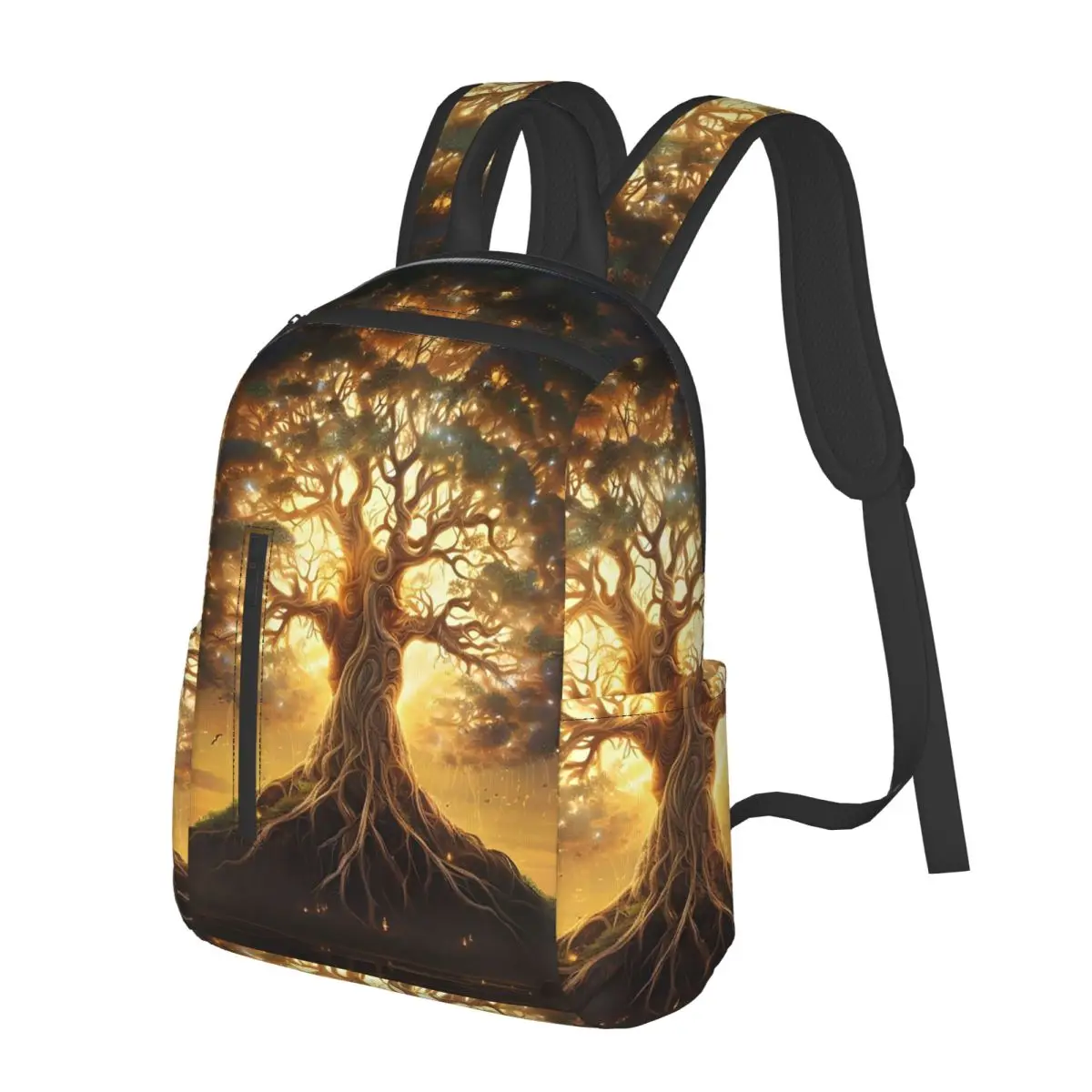Great Tree Of Life Digital Print  Student Backpack School Bag Hiking Travel Daypack for Men Women Bookbag Shoulder Bags