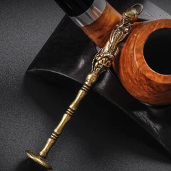 Tobacco Pipe Press Stick Tamper Smoke Pipe Cleaner Pokers Tobacco Smoking Accessories Handicraft Decoration the God of Longevity