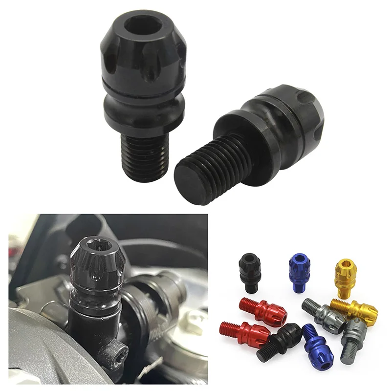 For Yamaha MT-09 FZ-09 MT-07 FZ-07 MT-10 CNC Motorcycle Rearview Mirrors Adapters Right Left Hand Thread Conversion Bolt Screws