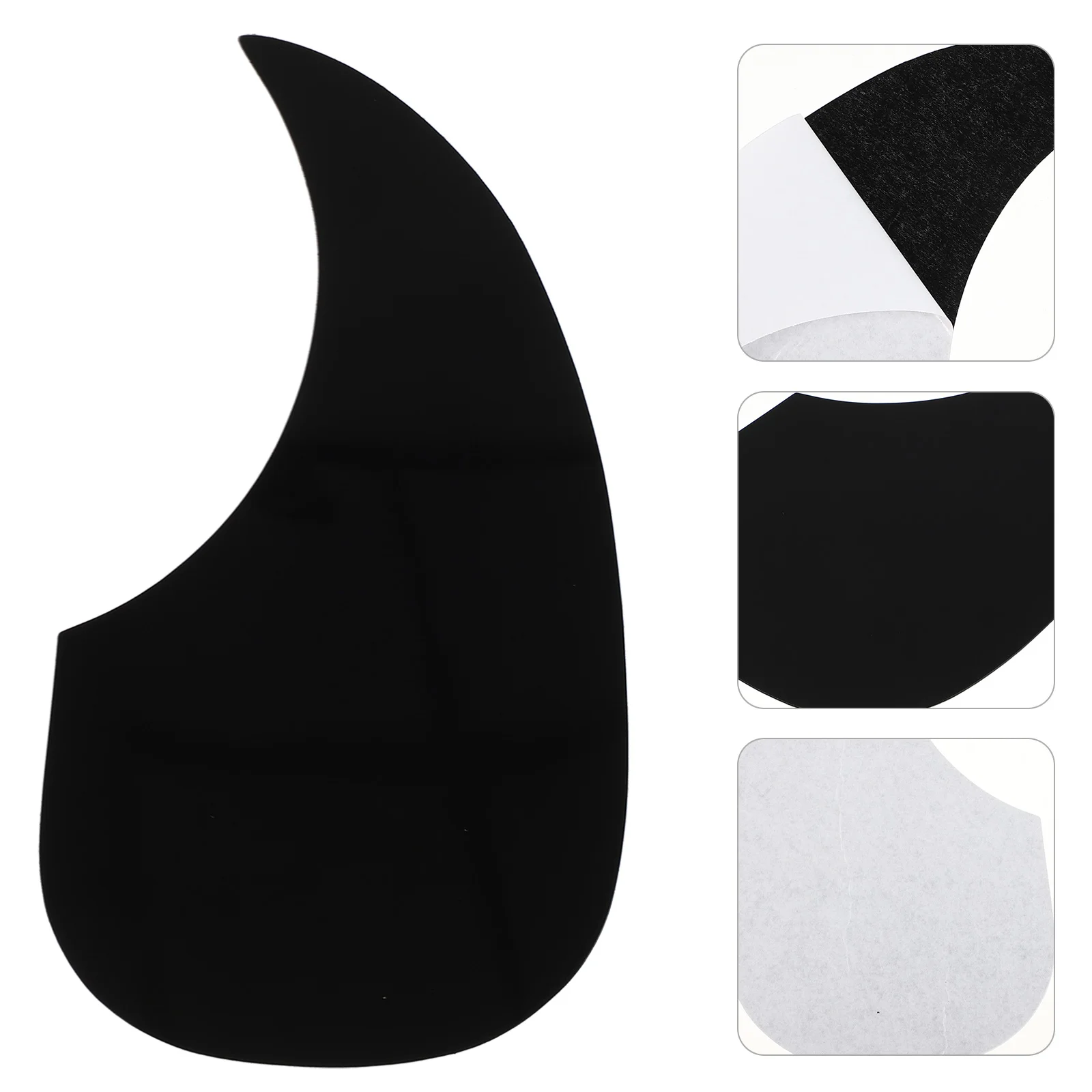 Waterdrop Style Acoustic Guitar Self Adhesive Pickguard Pick Guard (Black) Waterdrop guitar pickguard