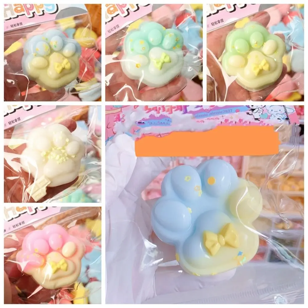 จําลอง Cat PAW Squishy Fidget ของเล่นตุ๊กตาน่ารัก Cat PAW ซิลิโคนช้า Rebound Pinch Decompression ของเล่นความเครียด Release Vent ของเล่น