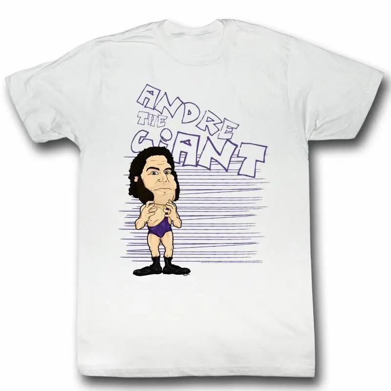 Andre The Giant Big Purp White T Shirt