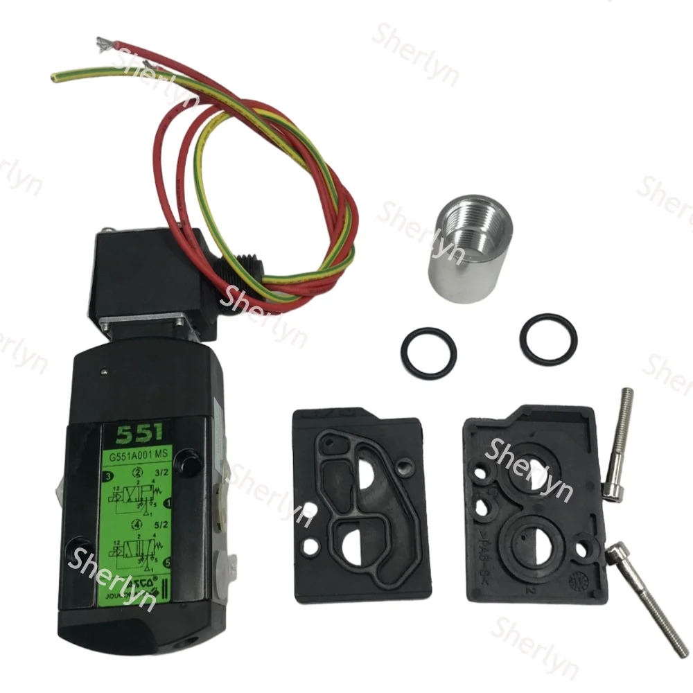 ASCO EFG551A001MS Solenoid Valve Single Coil 551 Series Plate 1/4 Caliber SCG551A017MS