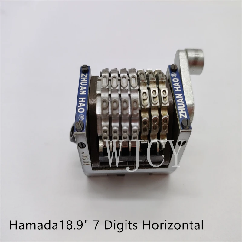 Hamada 7 Digits Numbering Machine Vertical /Horizontal Jump Mode 098765... Three Sinking