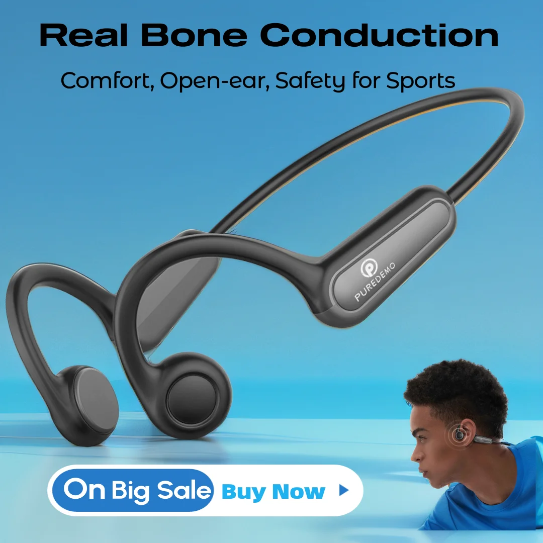 Bluetooth 5.3 Conduction Headphones Wireless Earphones IPX5 Waterproof Sports Headset with Mic for Workouts Running Driving