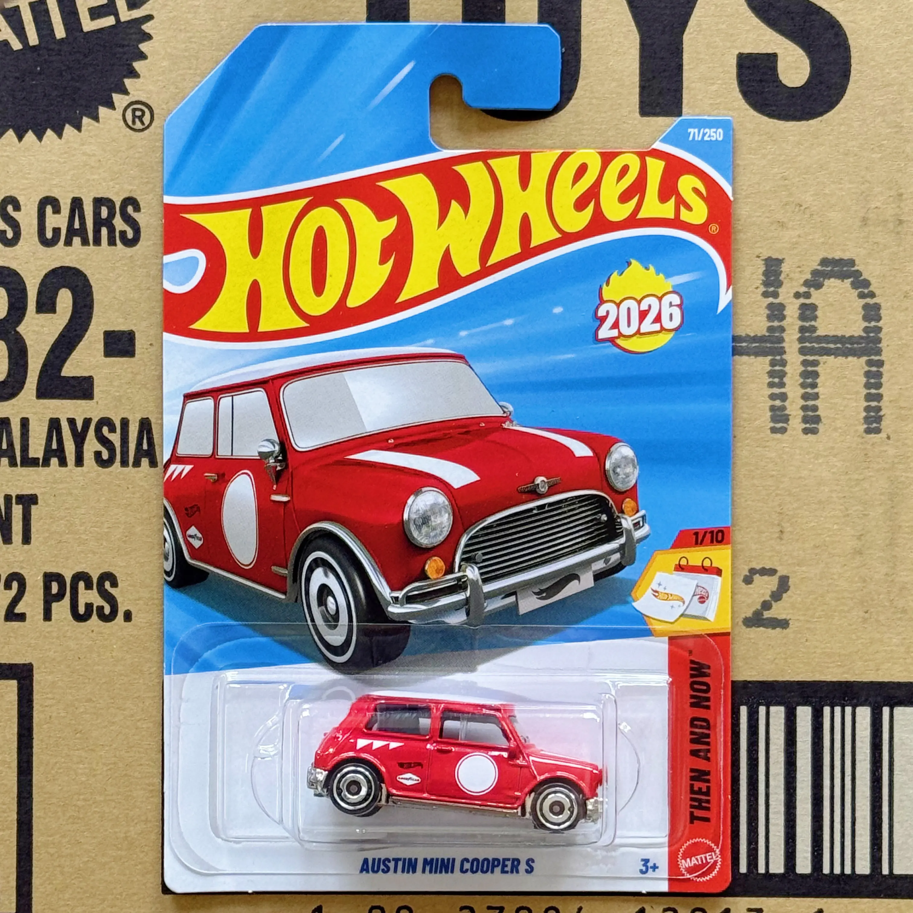 Coche Original Hot Wheels AUSTIN Mini CooperS, Juguetes para Vehículos a Escala 1/64, Colección de Modelos de Aleación de Antaño y Hoy, Regalo de Cumpleaños