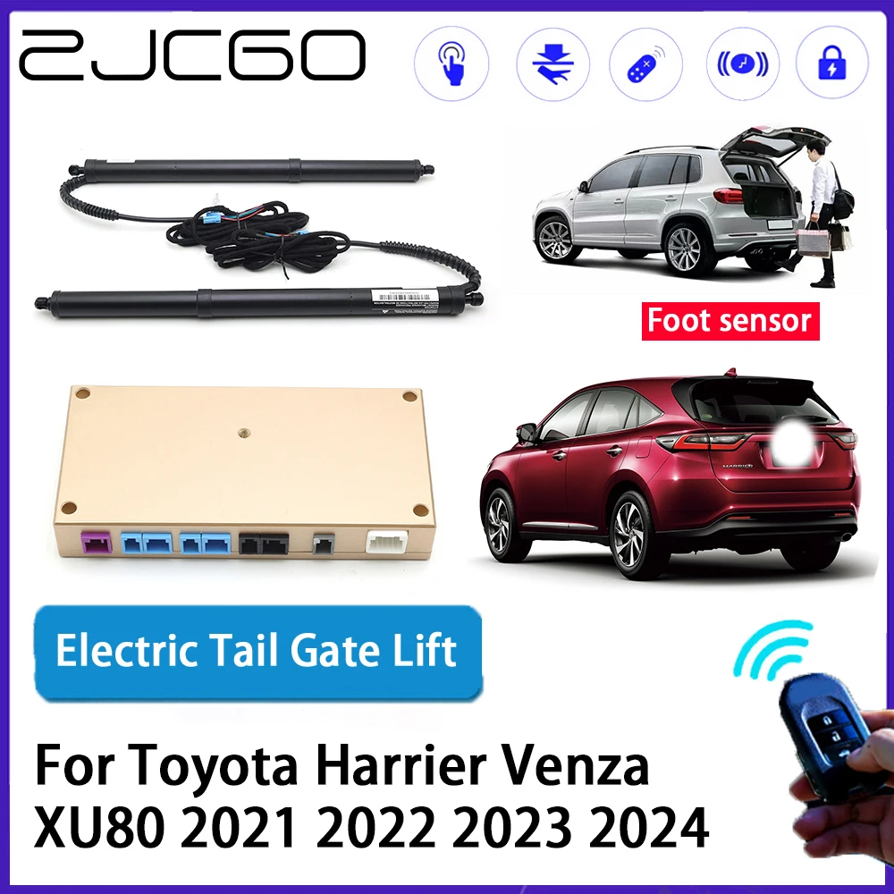 

ZJCGO Car Auto Trunk intelligent Electric Tail Gate Lift Automatic Tailgate Opener for Toyota Harrier Venza XU80 2021~2024