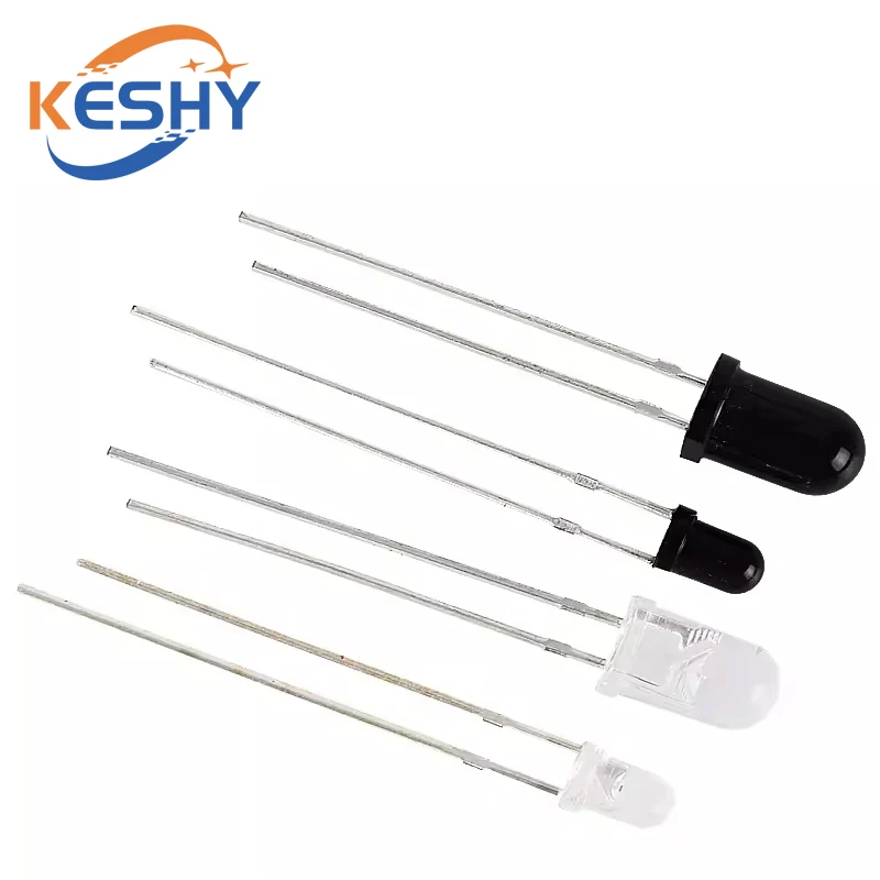 10Pairs F3 3mm F5 5mm 940nm LEDs Infrared Emitter and IR Transmitter Receiver Diode Diodes 301A Infrared to tube For Arduino