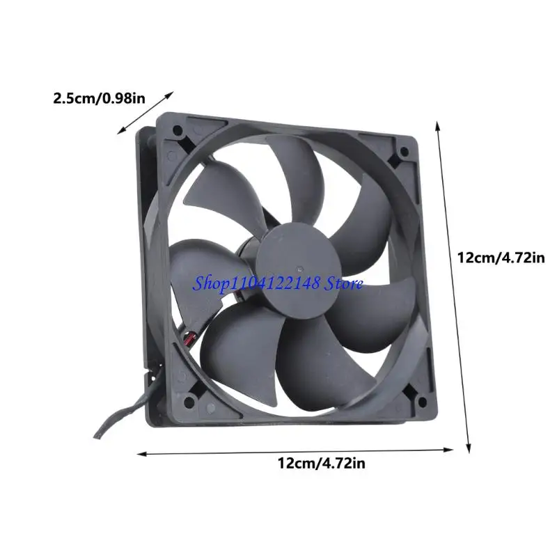 P9FA Black 12см 12025 USB Powered Computer Computer Case Fan 5V 1400RPM 45CFM