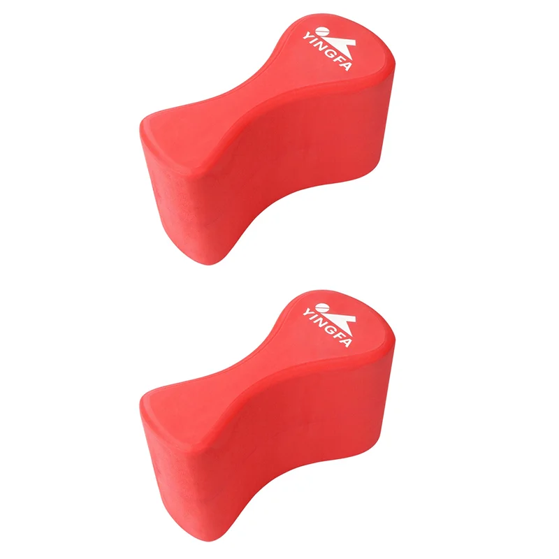 

2X Pull Buoy Swim Training Leg Float For Adults & Youth Swimming Pool Strokes & Upper-Body Strength EVA & BPA Free,Red