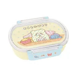 Japan Original Marumofubiyori Bear Bento Box Lunch Box Cutlery Sanrio Cartoon Kawaii Anime Toys for Children Birthday Gifts