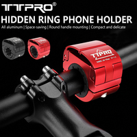 TTPRO Bicycle Mobile Phone Holder Can Be Rotated 360° Hidden Ultra-Light Bike Phone Mount Adjustable Non-Slip Alloy Phone Holder