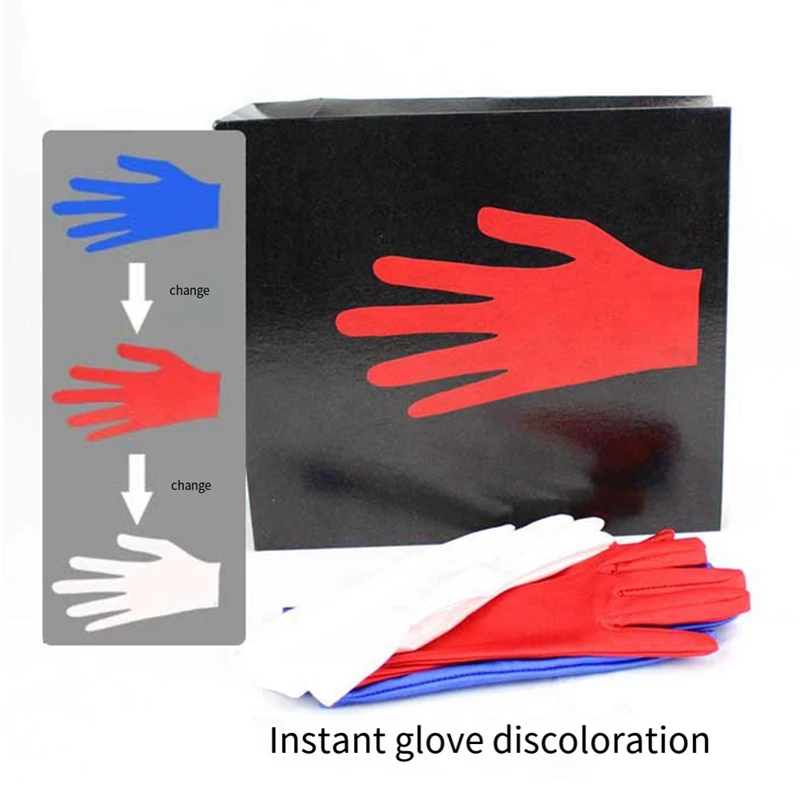 Gloves Color Be Changed Magic Tricks Stage Magic Trick Pocket Version Gimmick For Magician Professional