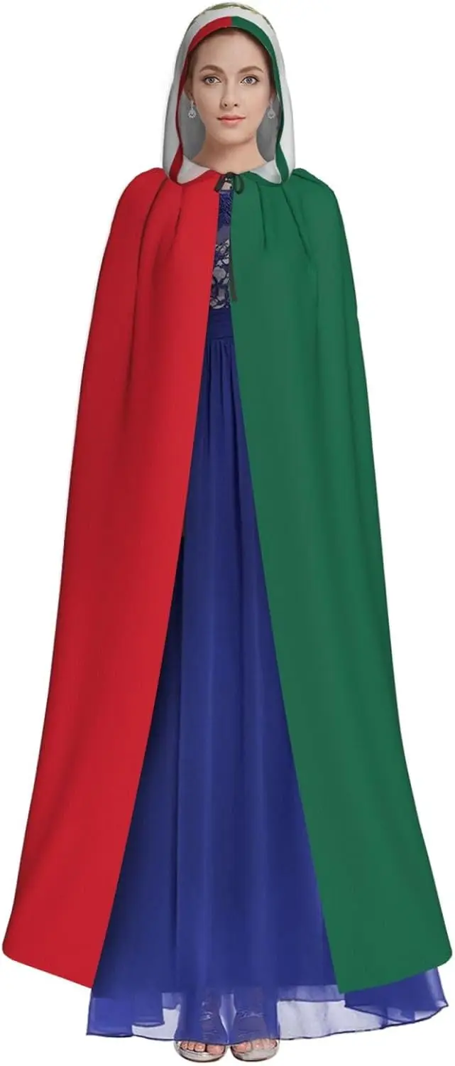Customization Flag Of Mexico Prints Halloween Adult Cloak Hooded Cape Costume Throw