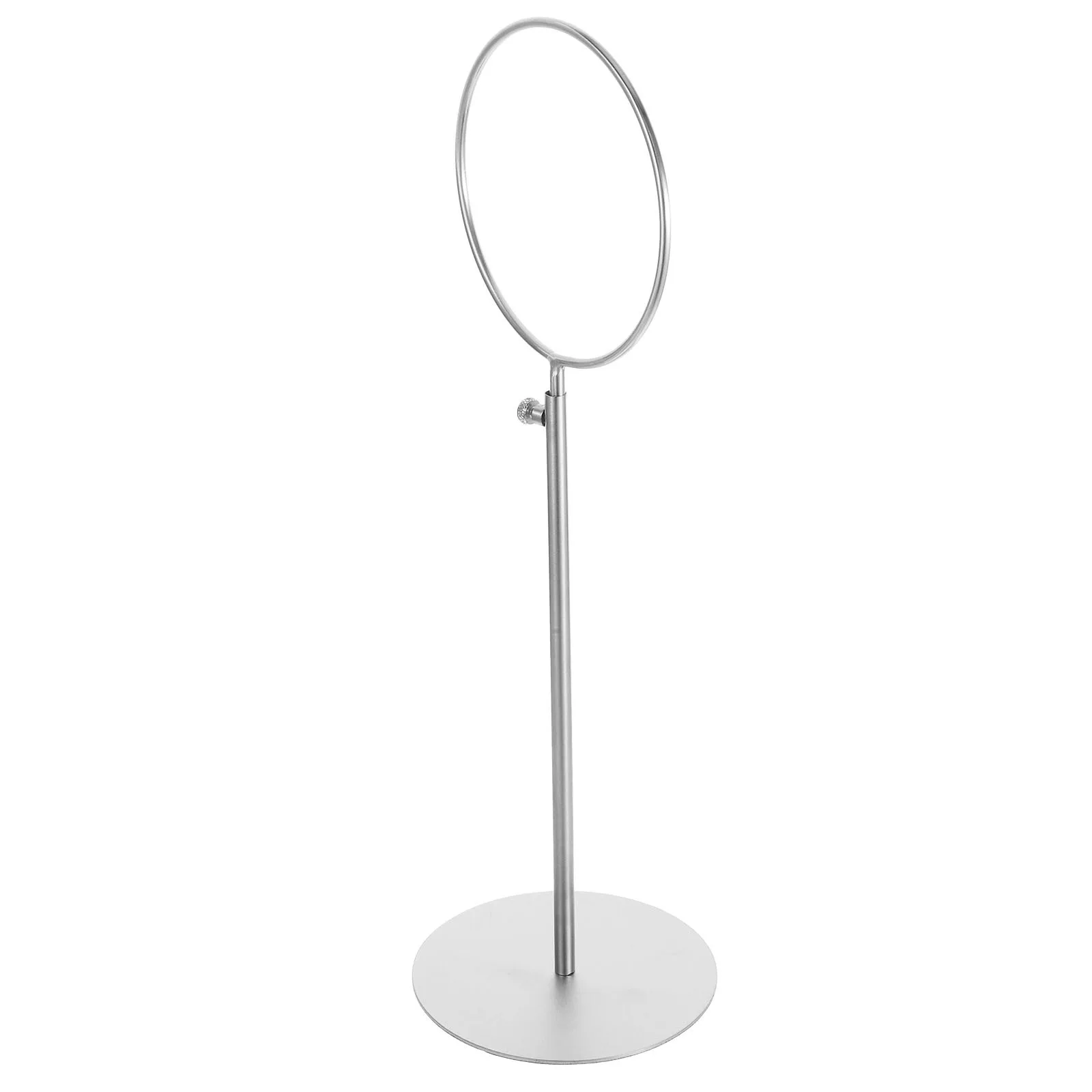 

Stainless Steel Scarf Holder Organizer Rack with Brushed Finish Store Display Stand for Scarves and Accessories Multi Functional