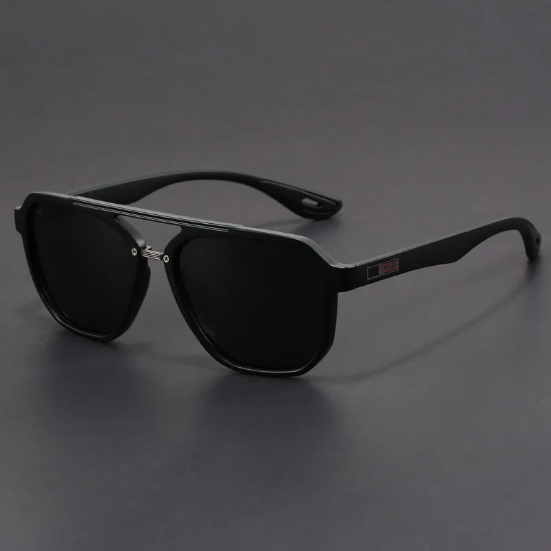 New Men's Advanced Ultra Light Coarse Frame Fashion Square Sunglasses Women Men Trendy Anti Mist Outdoor Driving Shades UV400