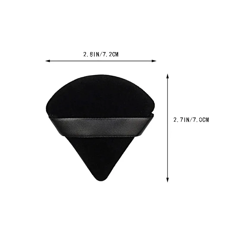 Black Triangle Powder Puff Facial Makeup Sponge Soft Velvet Cosmetics Puff Mixer Beauty Foundation Make-Up Sponge Makeup Access