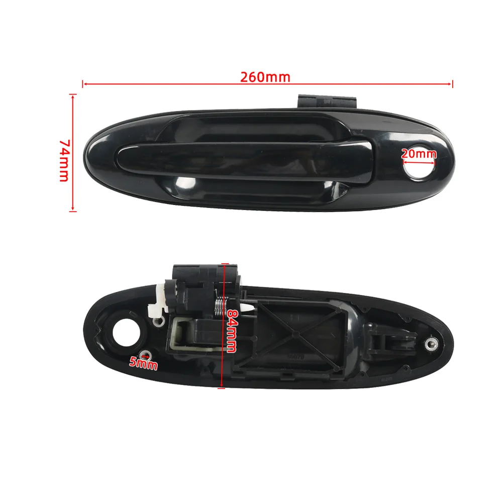 

Exterior Door Handle Front Side Outside Door Pull Handle Compatible For Land Cruiser 1998-2007 69210-60071 Car Parts