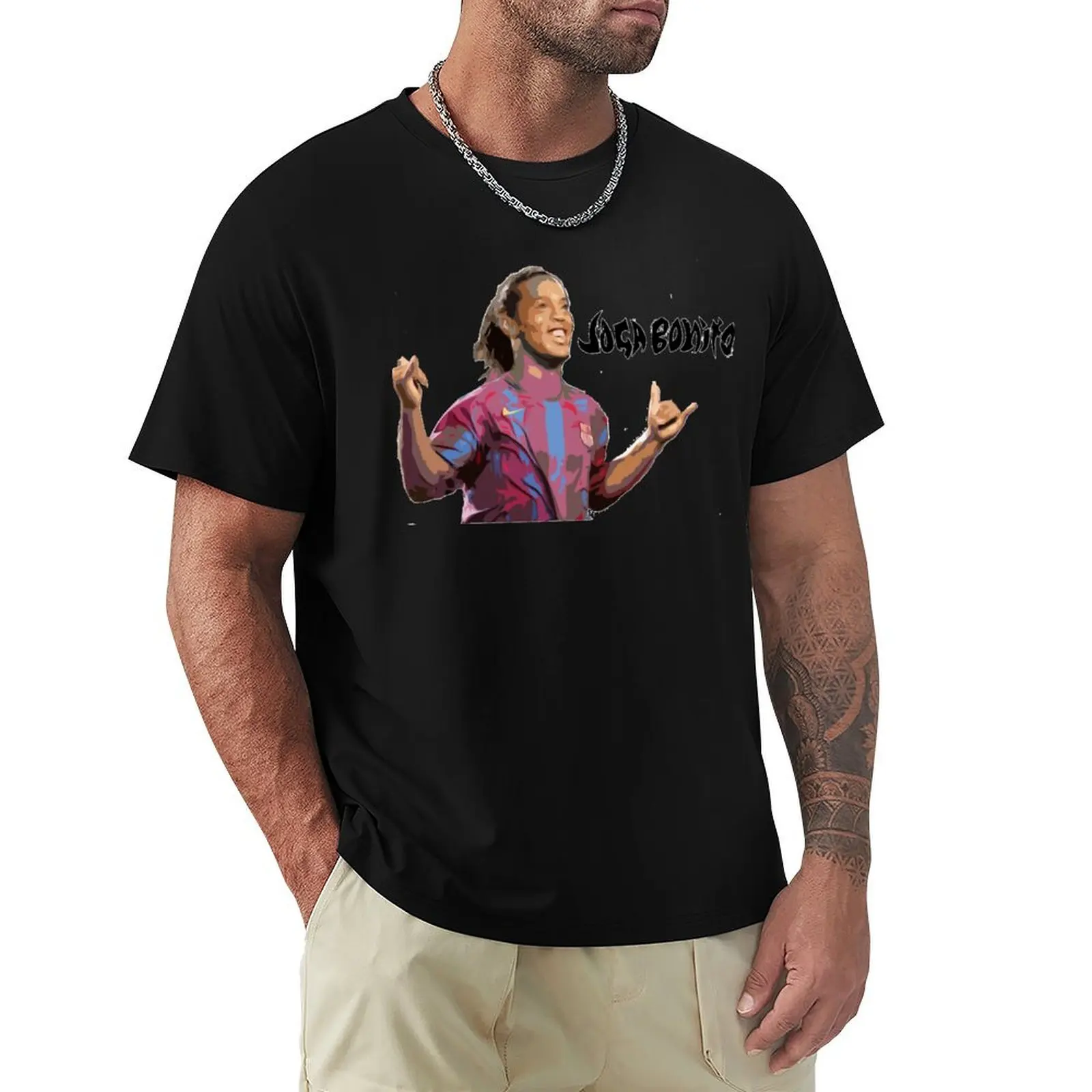 

Joga Bonito Ronaldinho T-Shirt vintage anime shirt quick-drying men clothings
