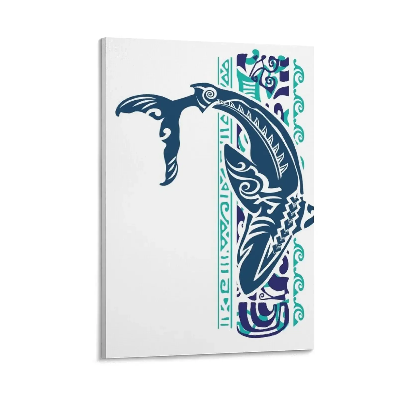 

Vintage Polynesian Shark Banner Canvas Painting wall art canvas painting Decorative picture stickers & posters posters for room