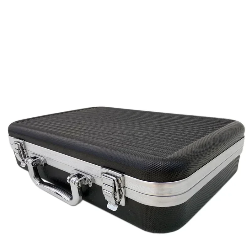 Suitcase Portable Storage Instrument Lining Aluminum Box Plastic Case With Safety Alloy Sponge Impact Toolbox Resistant