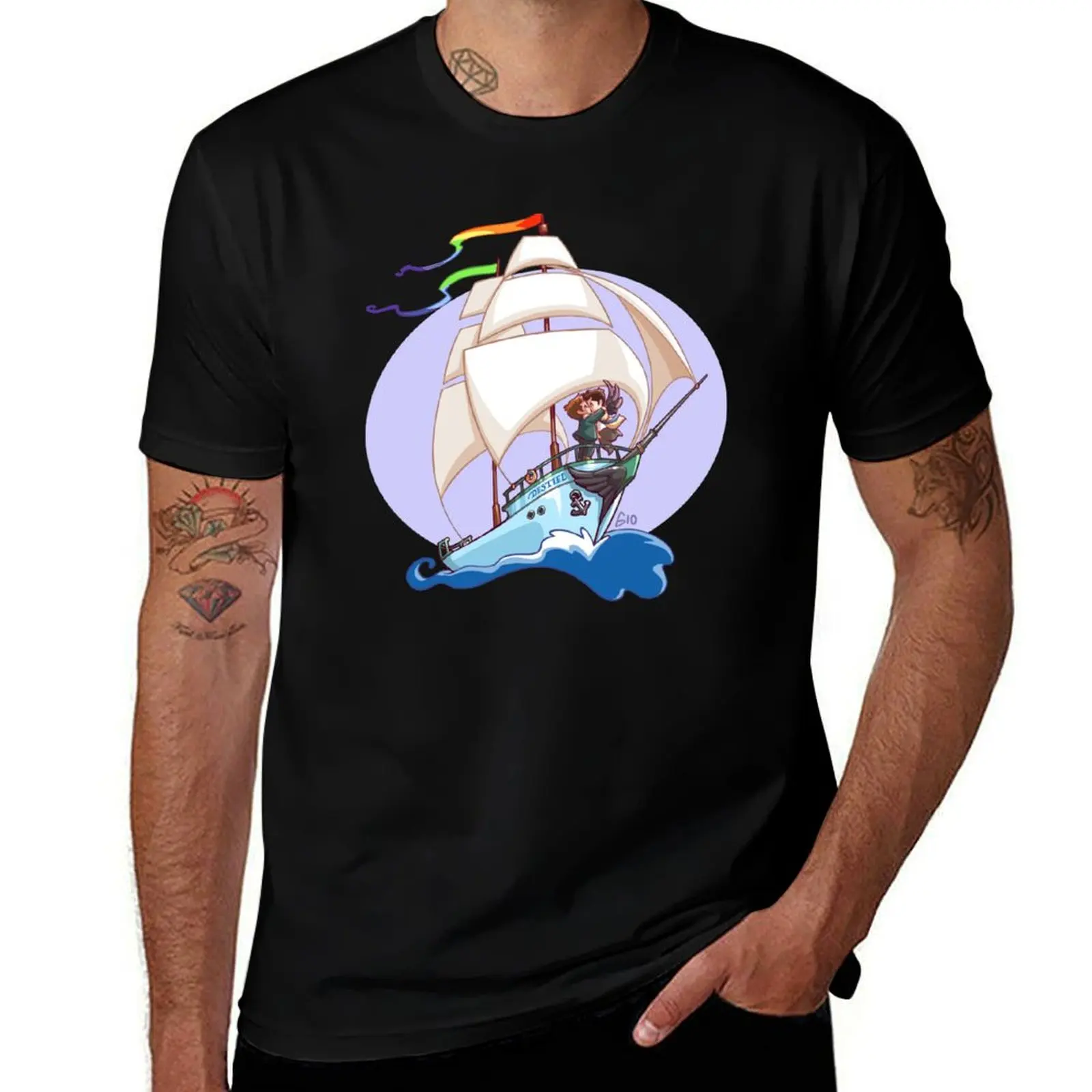 The Destiel Ship has sailed T-Shirt Basic Regular Fit Casual T-Shirt