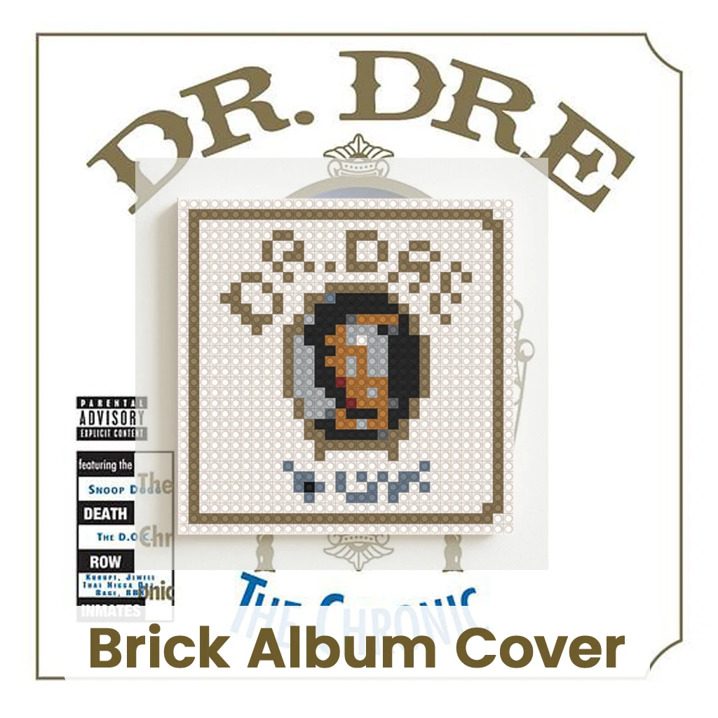 

Dr. Dre Hip Hop Rap Music Building Blocks Brick Mosaic Wall Art Album Pixel Painting Wall Decor Home Living Room Painting Gift