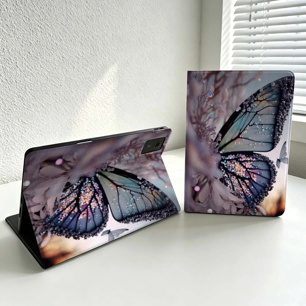 Luxurious Butterfly Pattern Cover For Lenovo Xiaoxin Lenovo Tab Pad Pro Plus K11 P12 M10 Legion Y900 Soft Inch Tablet Case
