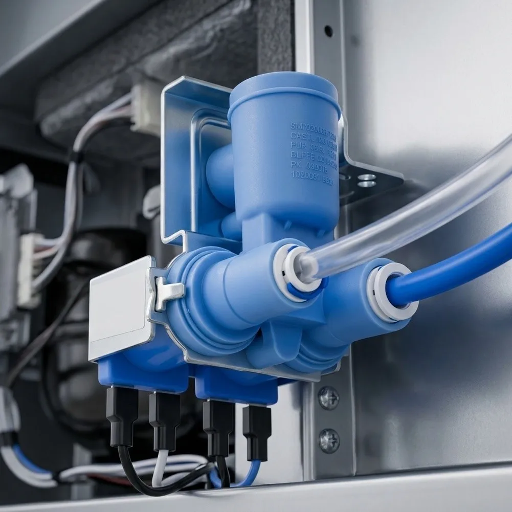 3.3*2.5cm Fridge Inlet Valve Refrigerator Water Inlet Solution Solenoid Coil Replacement Valve Leak-proof Operation