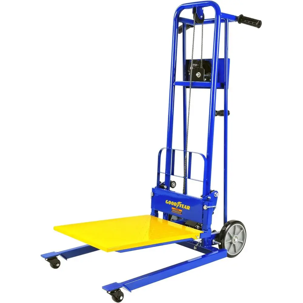 

Pallet Truck Dolly, 330 Lbs Max Lift, 40 Lift Height, 8 Swivel Casters, Patent Pending
