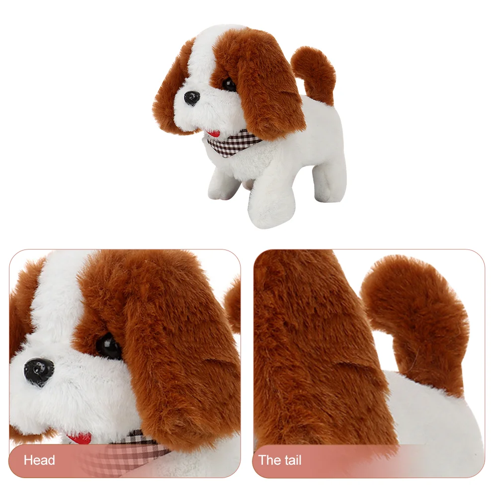 Dog Plush Toy Kids Toddler Plaything Puppy Toys for Golden Retriever Animal Design Abs Electric Barking Baby