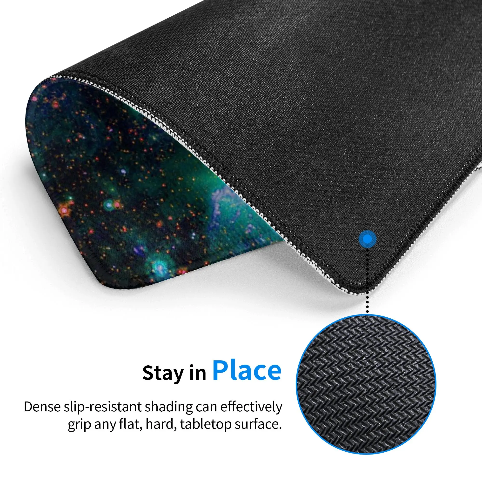 Meme Cat In Space Funny Mouse Pad Computer Keyboard Mouse Mat Gaming PC Laptop Desk Mat Office Table Mats